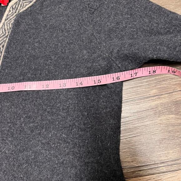 Krimson Klover 100% Merino Wool Sweater Nordic Sleeve V-Neck Boho M/L Cabincore - Picture 6 of 8